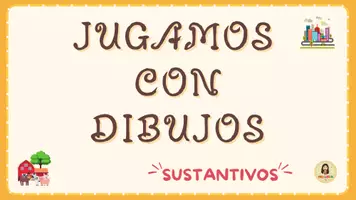 Vista previa - Hojas de trabajo - JUEGO CON DIBUJOS-SUSTANTIVOS - Portada