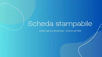 anteprima - Materiale di supporto/inclusione - Schemi per analisi logica e del periodo - Pagina di copertina