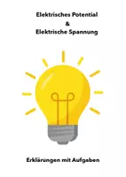Vorschau - Arbeitsblätter - Das elektrische Potential und die elektrische Spannung - Deckblatt