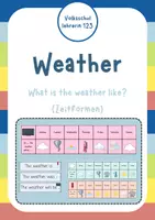Vorschau - Spiele - Weather and Tenses - Sprechanlass - Deckblatt