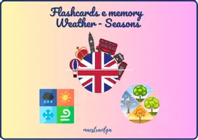 anteprima - Flashcard - FLASHCARDS E MEMORY WEATHER- SEASONS (tempo e stagioni) - Pagina di copertina