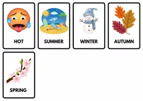 anteprima - Flashcard - FLASHCARDS E MEMORY WEATHER- SEASONS (tempo e stagioni) - Pagina 2