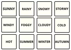 anteprima - Flashcard - FLASHCARDS E MEMORY WEATHER- SEASONS (tempo e stagioni) - Pagina 3
