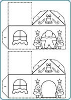 Vorschau - Arbeitsblätter - Weihnachtsbasteln: 3D Lebkuchenhaus - Seite 2