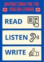 anteprima - Materiale di supporto/inclusione - Poster per la lezione di Inglese - Pagina di copertina