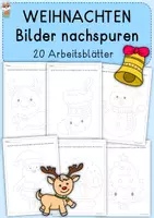 Vorschau - Arbeitsblätter - Materialpaket Linien nachspuren, Schwungübungen - Seite 1
