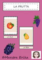 anteprima - Flashcard - "La frutta"-flashcards - Pagina di copertina