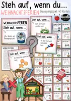 Vorschau - Spiele - Weihnachtsferien - "Steh auf, wenn du ..." Bewegungsspiel #rabattraketenzusalevester25 - Deckblatt