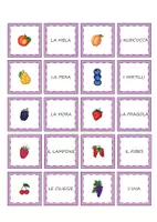 anteprima - Giochi - "La frutta"-gioco del memory - Pagina 1