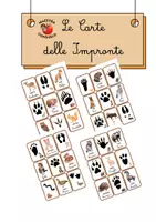 anteprima - Materiale di supporto/inclusione - Le carte delle impronte - Pagina di copertina