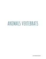 Vista previa - Juegos / Gamificación - Animals vertebrats i invertebrats P - página 1