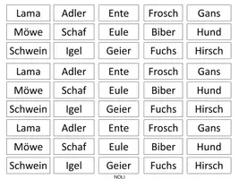 Vorschau - Interaktives Material - Blitzlesen - lautgetreue Wörter - Tiere - Seite 2
