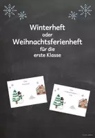 Vorschau - Arbeitsblätter - Winter - oder Weihnachtsferienheft - Deckblatt