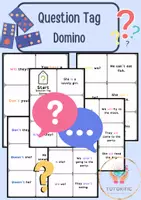 Voorbeeld - Question Tags Domino Game - dominospel - Voorblad