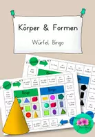 Vorschau - Spiele - Bingo Geometrie Körper & Formen - Deckblatt