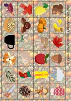 Vorschau - Arbeitsblätter - Vokabelbilder Herbst - Bilder zum ausschneiden (Klasse 1 und 2) - Seite 2