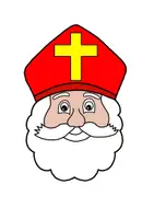 Vorschau - Mal- und Bastelvorlagen - Bastelvorlage Nikolaus 🎅🏼 - Deckblatt