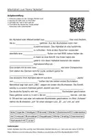 Vorschau - Arbeitsblätter - Arbeitsblätter zum Thema "Alphabet" (Lückentext, Hörverstehen) + Lösung & MP3 - Seite 1