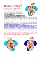 Vorschau - Arbeitsblätter - König Harald Text - Seite 1