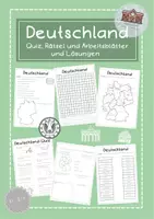 Vorschau - Arbeitsblätter - Deutschland und seine Bundesländer - Deckblatt