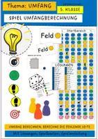 Vorschau - Spiele - Spiel - Umfang berechnen von Quadraten und Rechtecken - Deckblatt