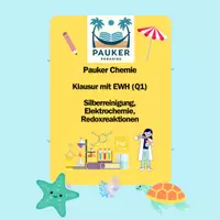 Vorschau - Prüfungsvorbereitung - Pauker Chemie - Klausur Q1 mit EWH - Silberreinigung - Deckblatt