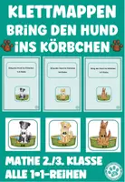 Vorschau - Stationenlernen - Bring den Hund ins Körbchen Multiplikation Einmaleins Mathe Schulhund - Deckblatt