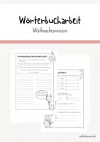 Vorschau - Arbeitsblätter - Weihnachten im Wörterbuch Übungen - Deckblatt