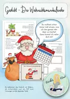 Vorschau - Arbeitsblätter - Der Weihnachtsmannkalender - Gedicht (auch interaktiv) - Deckblatt