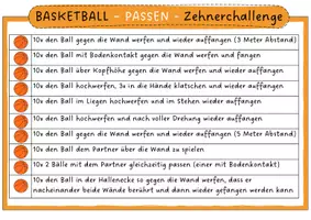 Vorschau - Aufgabenkarten - Basketball Passen (selbstständiges Üben) - Seite 3