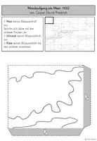 Vorschau - Arbeitsblätter - Gemeinschaftsbild / Kooperatives Poster - "Mondaufgang am Meer" von Caspar David Friedrich - Seite 2