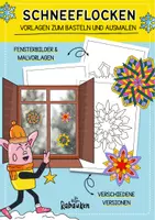 Vorschau - Mal- und Bastelvorlagen - Schneeflocken Fensterbilder❄️🎨 - Weihnachtliche Fensterbilder Bastelvorlage - Deckblatt
