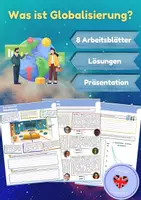 Vorschau - Arbeitsblätter - Globalisierung (Gründe, Entwicklung, Fallbeispiele, Bereiche, Folgen, Gewinner und Verlierer, Karikatur...) - Deckblatt