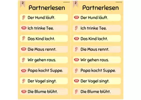 Vorschau - Fördermaterial/Inklusion - Partnerlesen / Lesekarten / Tandemlesen - Seite 3