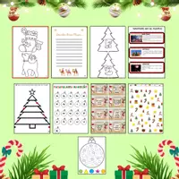 Vista previa - Manualidades / Dibujos para colorear - DOSIER NAVIDAD - Portada