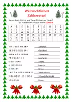Vorschau - Spiele - Weihnachtliches Zahlenrätsel - Seite 1