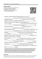 Vorschau - Arbeitsblätter - Arbeitsblätter zum Thema "Argentinien" + Lösung & MP3 + Mindmap + Infografik - Deckblatt