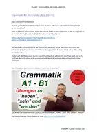 Vorschau - Unterrichtsreihen - Lernen mit Uwe: Grammatik A1 – B1 004 Übung zu Grundverben - Deckblatt