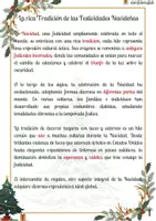 Προεπισκόπηση - Εργασία τάξης/τεστ - Πλούσια Παράδοση των Χριστουγεννιάτικων Εορτών. Ισπανικά. - Σελίδα 1