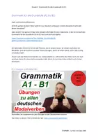 Vorschau - Unterrichtsreihen - Lernen mit Uwe: Grammatik A1 – B1 011 Übungen zu Modalverben - Deckblatt