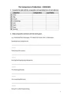 Vorschau - Arbeitsblätter - The Comparison of Adjectives Übungen + Lösung - Deckblatt