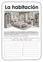 Vorschau - Arbeitsblätter - Spanisch Anfängerunterricht (A1). Aufgaben zum Thema "la casa" (Habitación). - Seite 1
