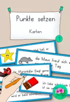 Vorschau - Aufgabenkarten - Satzgrenzen erkennen und Punkte setzen- zweifach differenziert🇨🇭 - Deckblatt