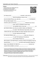 Vorschau - Arbeitsblätter - Arbeitsblätter zum Thema "Attentat" + Lösung & MP3 + - Deckblatt