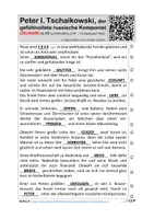 Vorschau - Arbeitsblätter - AB zum KIKA Video "Triff Tschaikowski" Mini - Seite 1