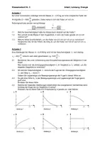 Vorschau - Klassenarbeiten - Arbeit, Leistung, Energie, 3 KA mit Lösungswegen - Seite 1