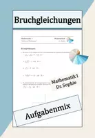 Vorschau - Arbeitsblätter - Bruchgleichungen - Deckblatt