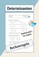 Vorschau - Arbeitsblätter - Determinanten Rechenregeln - Deckblatt
