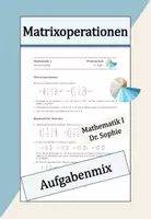 Vorschau - Arbeitsblätter - Matrixoperationen Matrizen - Deckblatt