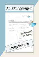 Vorschau - Arbeitsblätter - Ableitungsregeln Differentialrechnung - Deckblatt